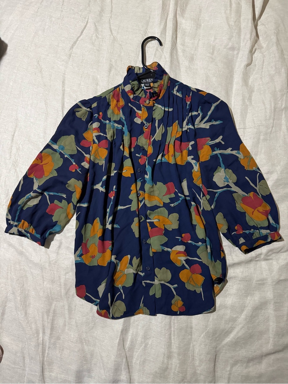 Lauren Ralph Lauren Floral Button Front Blouse Women’s XS